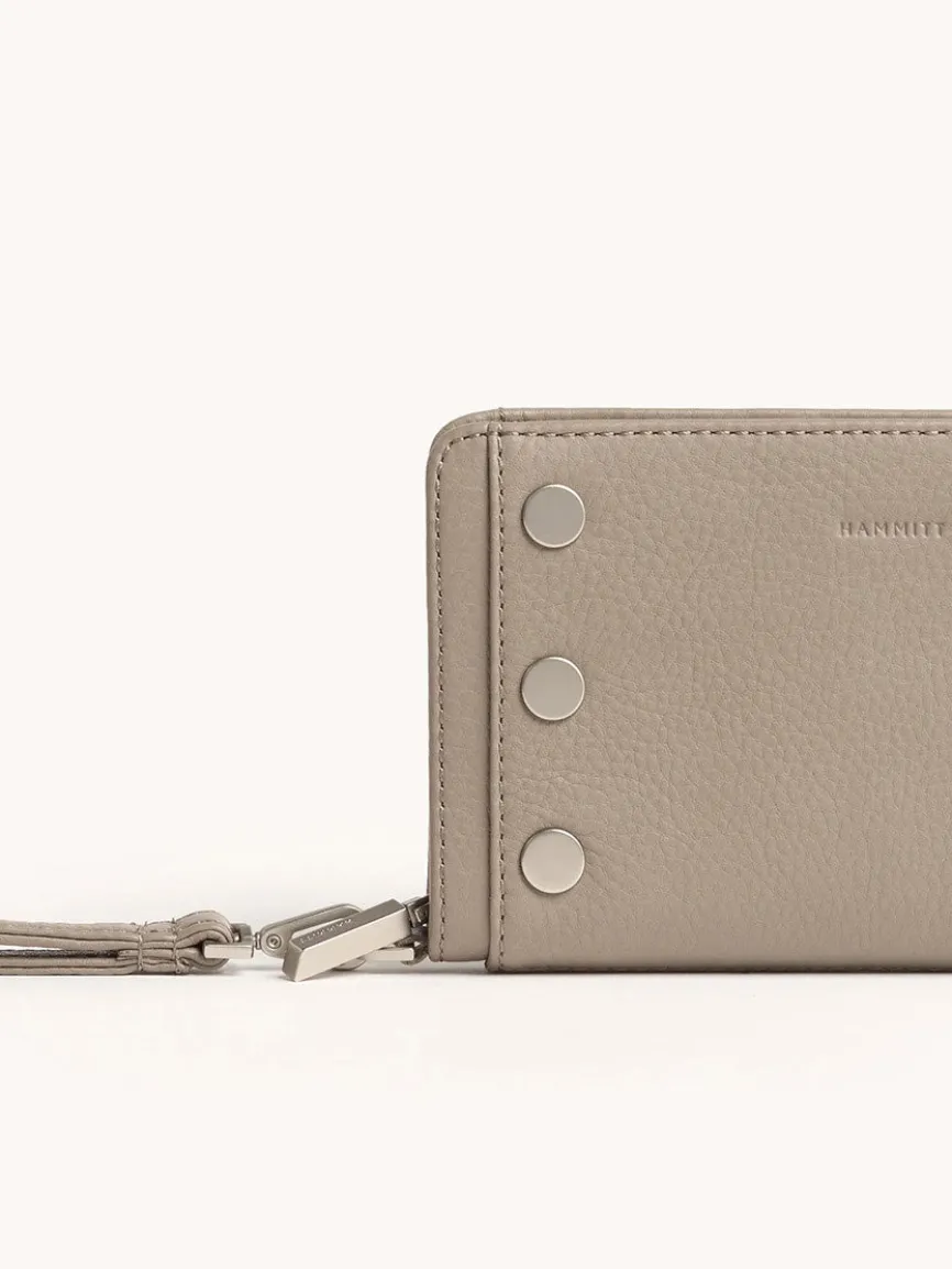 Hammitt Los Angeles Bryant Wallet in Pewter Pebble/Brushed Silver