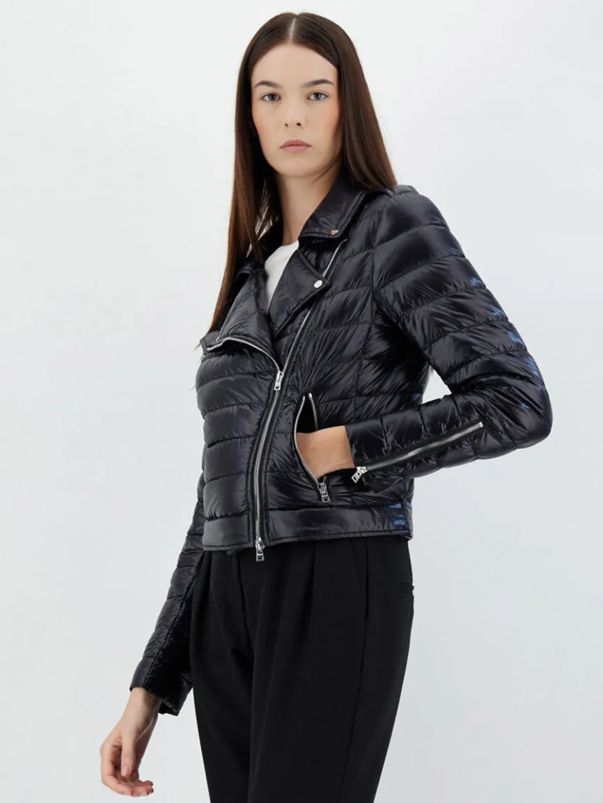 Herno Bomber Jacket in Ultralight Nylon in Black