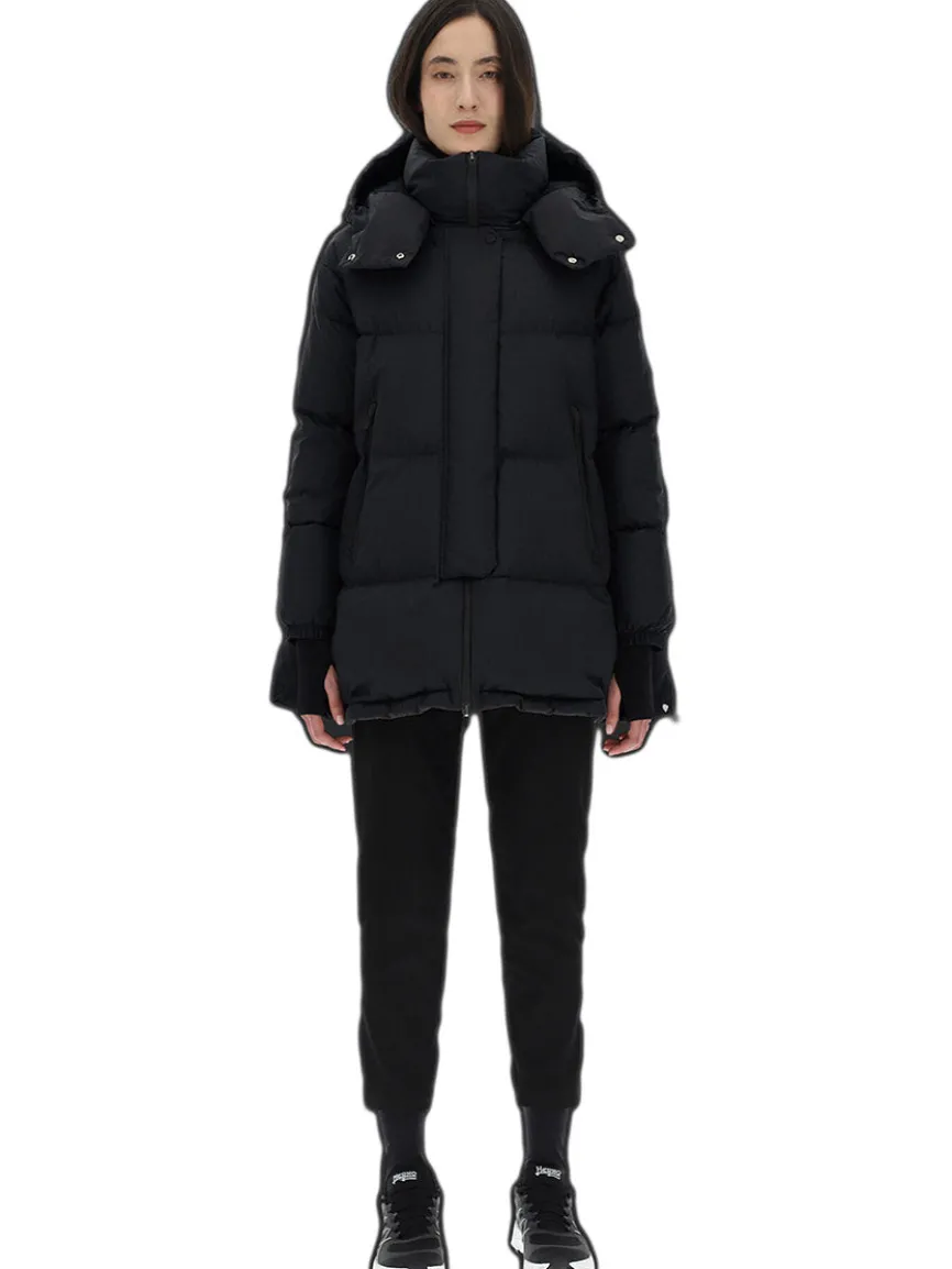 Herno Laminar Oversize Gore-Tex Windstopper Coat in Black