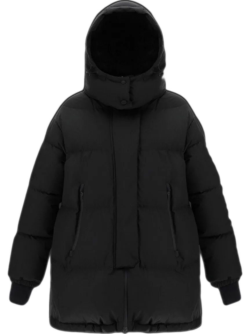 Herno Laminar Oversize Gore-Tex Windstopper Coat in Black