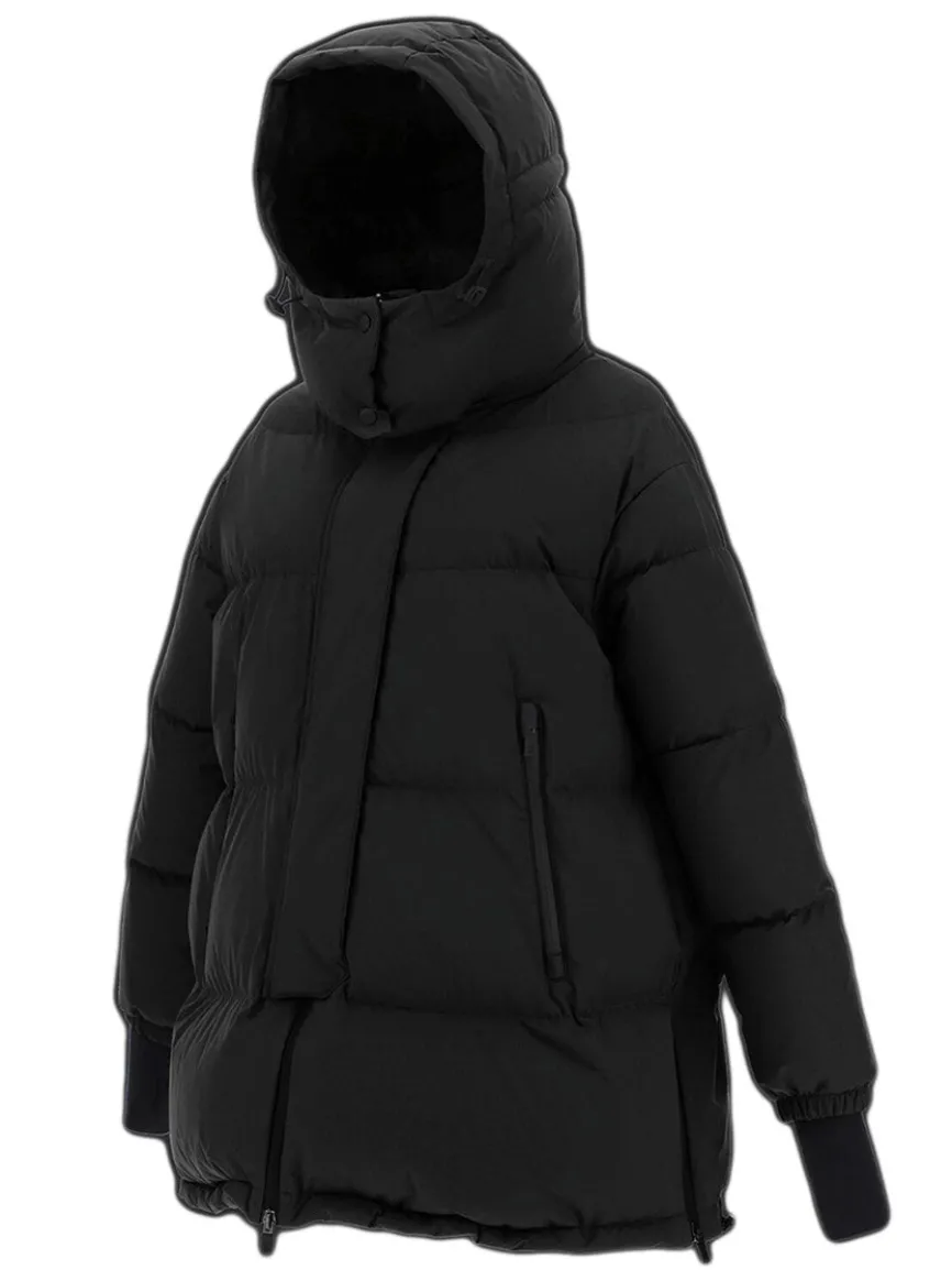 Herno Laminar Oversize Gore-Tex Windstopper Coat in Black