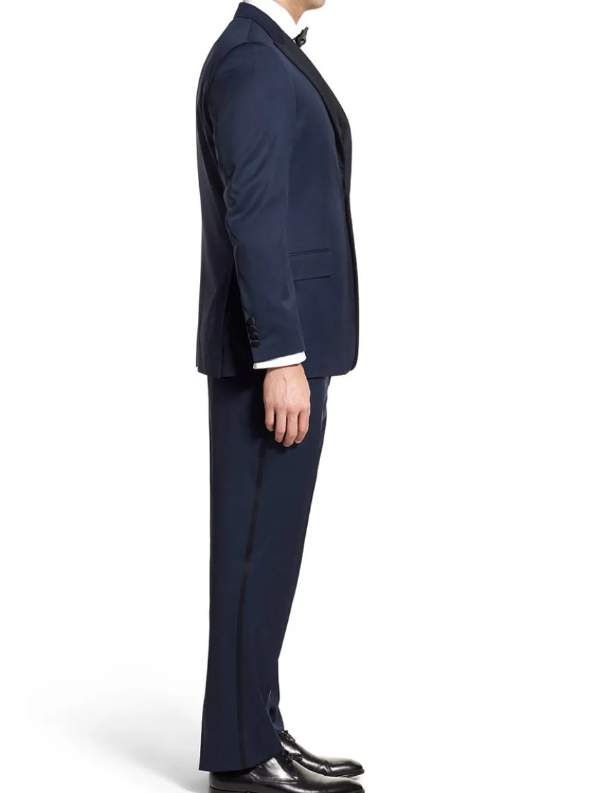 Hickey Freeman (Heritage Gold) Navy Tasmanian Wool Tuxedo