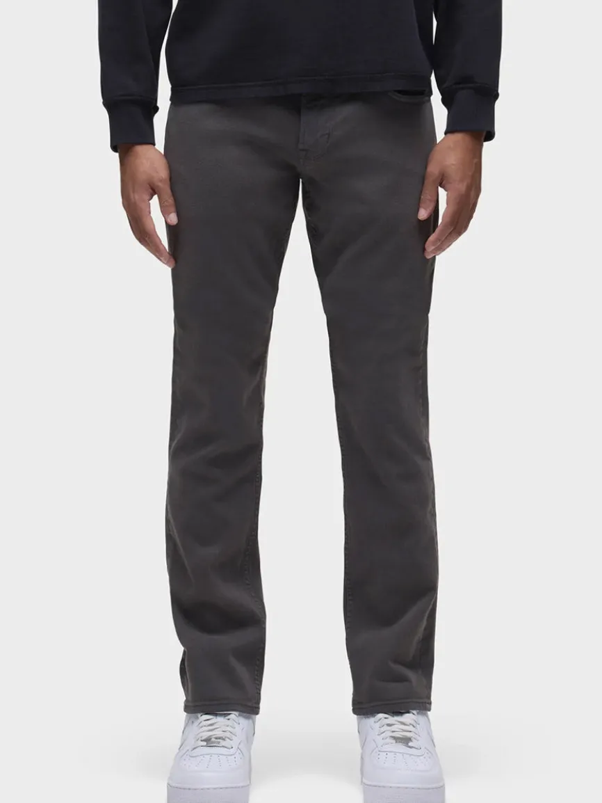 Hudson Blake Slim Straight Twill Pant in Grey