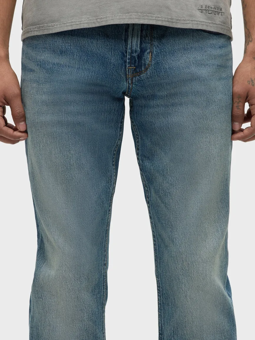 Hudson Blake Slim Straight Jeans in Blue Cove