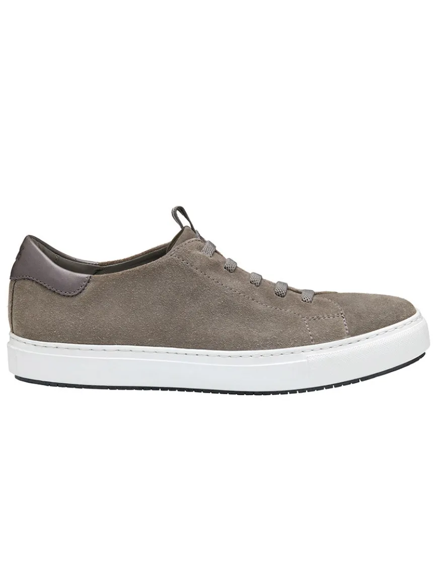 J & M Collection Anson Lace-to-Toe in Grey English Suede