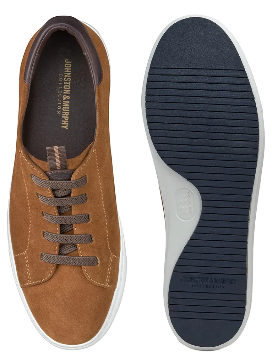 J & M Collection Anson Lace-to-Toe in Snuff English Suede