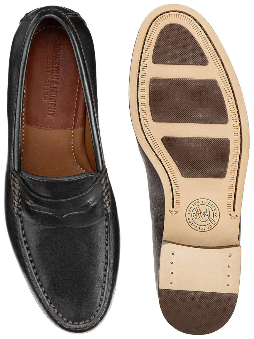 J & M Collection Baldwin Penny in Black Sheepskin