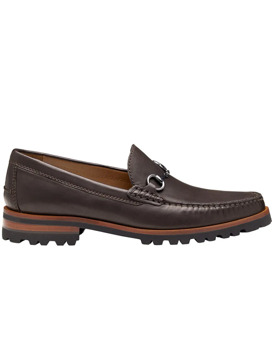 J & M Collection Baldwin Lug Bit in Dark Brown Sheepskin