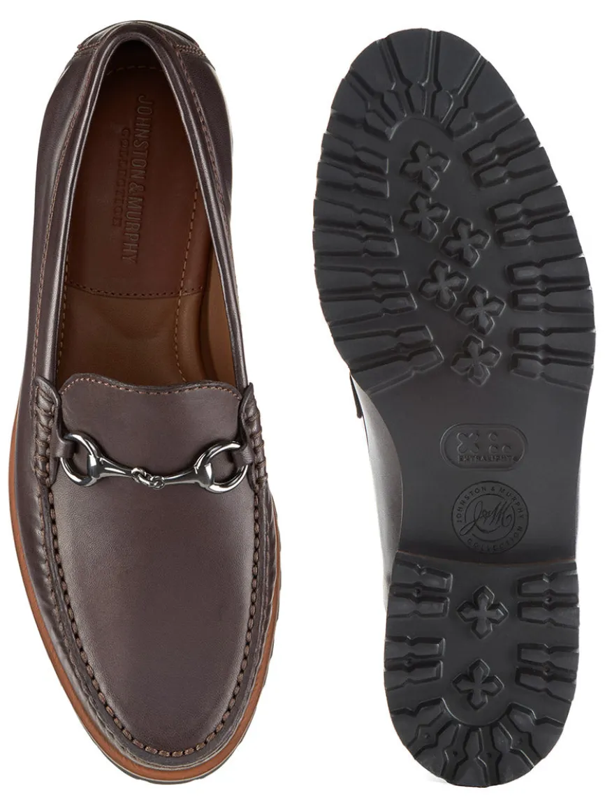 J & M Collection Baldwin Lug Bit in Dark Brown Sheepskin