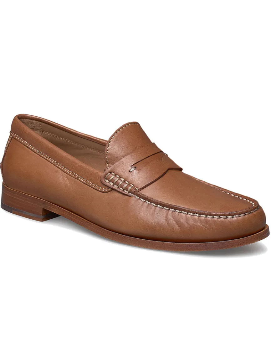 J & M Collection Baldwin Penny in Cognac Sheepskin