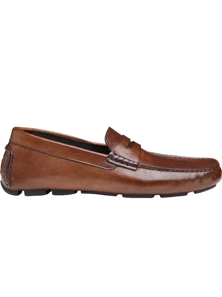 J & M Collection Dayton Penny in Brown Italian Calfskin