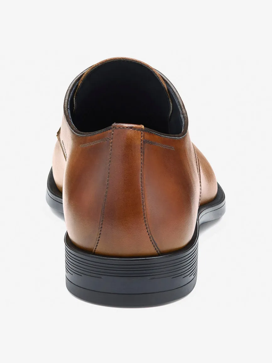 J & M Collection Flynch Plain Toe in Tan Italian Calfskin