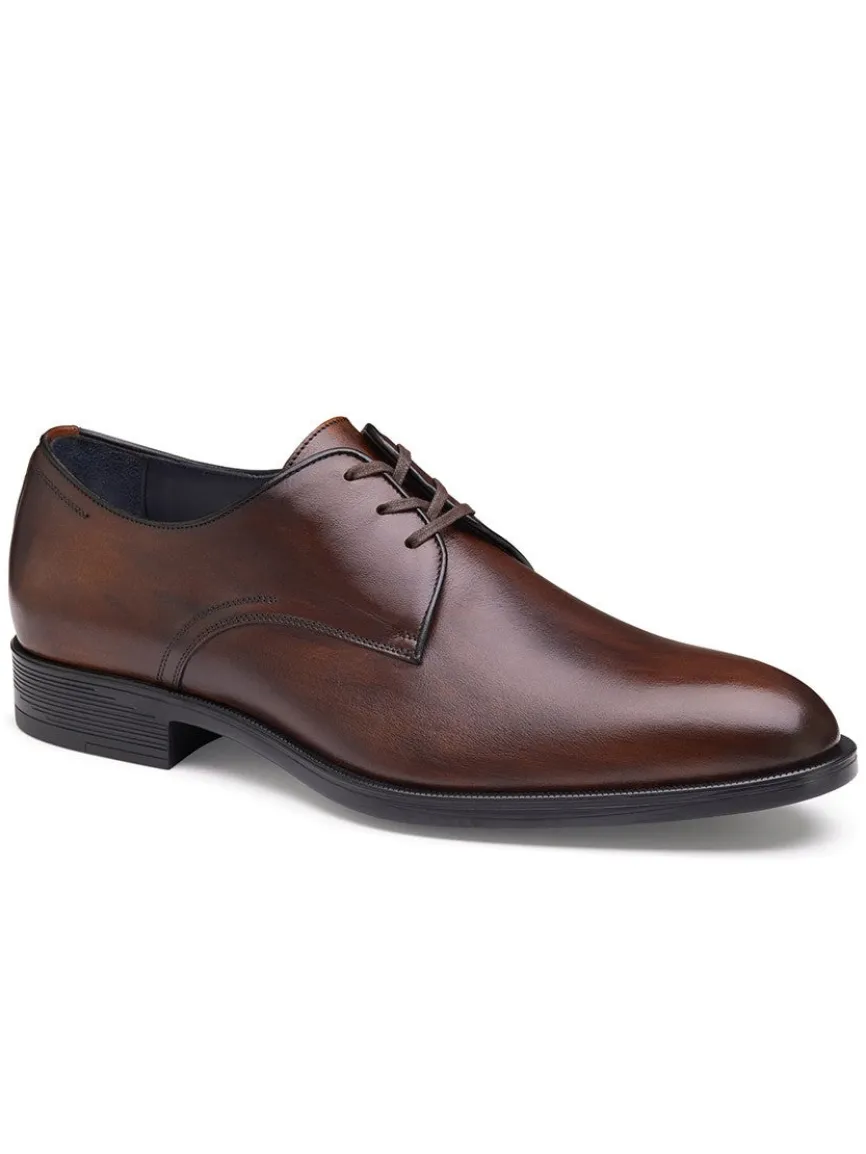 J & M Collection Flynch Cap Toe in Mahogany Italian Calfskin