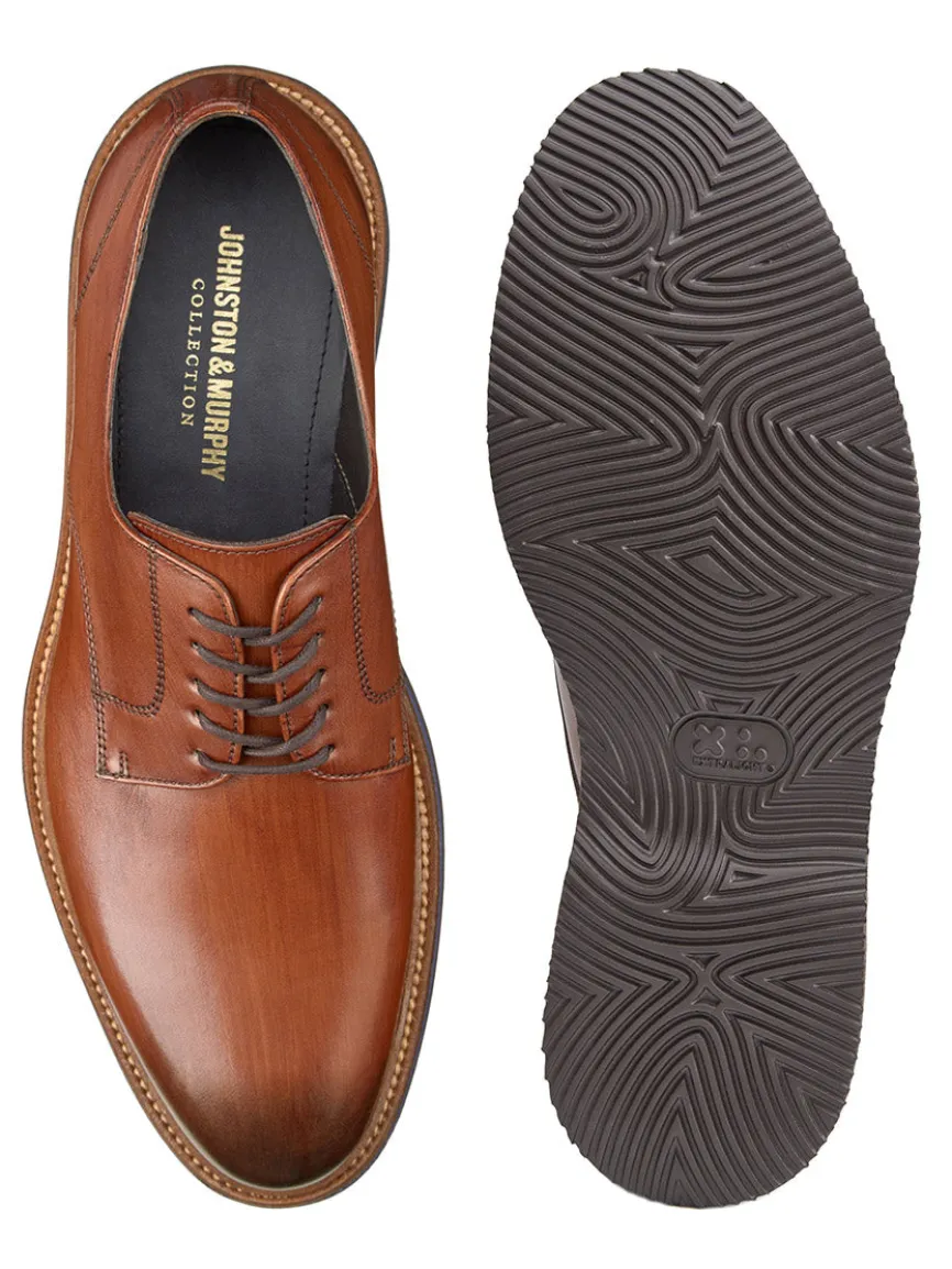 J & M Collection Jenson Plain Toe in Brown Italian Calfskin