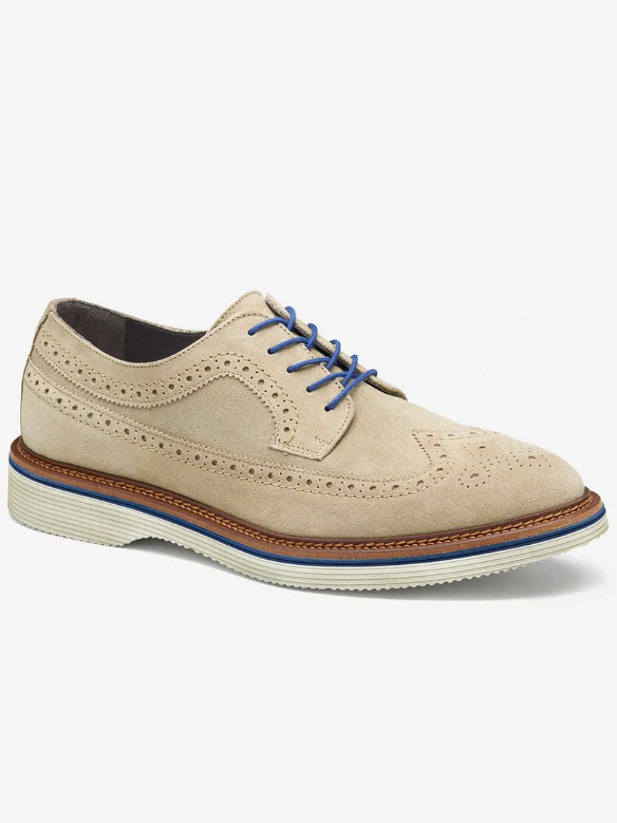 J & M Collection Jenson Longwing in Taupe Italian Suede