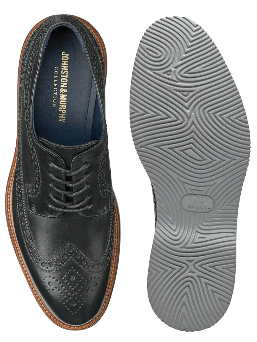 J & M Collection Jenson Longwing in Black Italian Calfskin