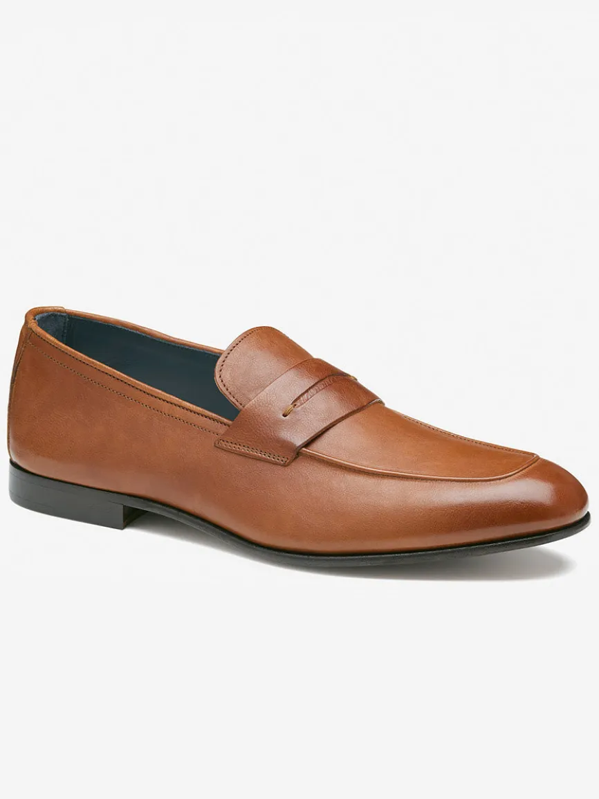 J & M Collection Taylor Penny in Tan Italian Full Grain