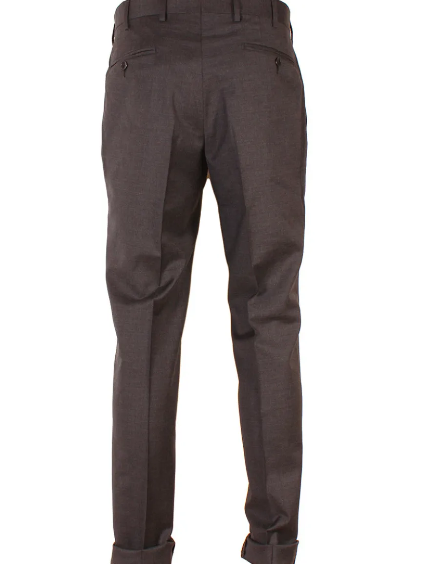 Larrimor's Collection Zelander Wool Trousers in Charcoal