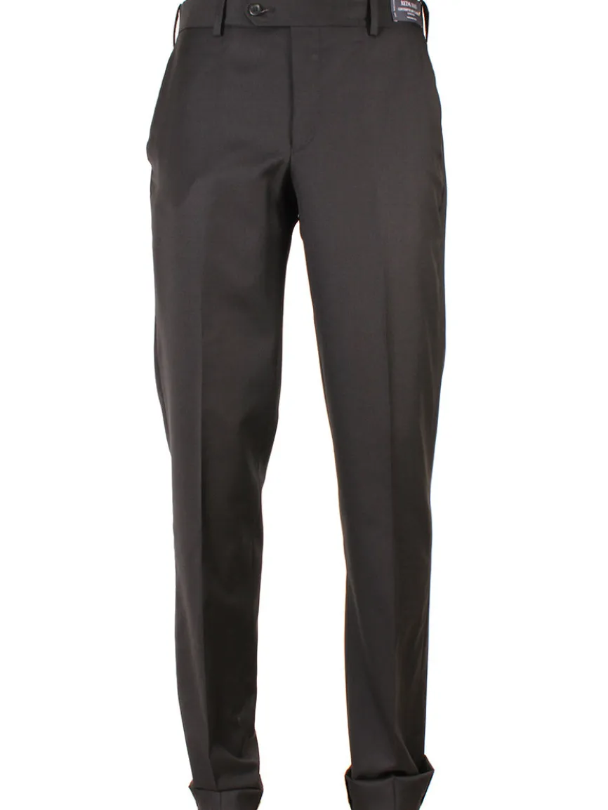 Larrimor's Collection Reda Super 130s Wool Trousers in Black