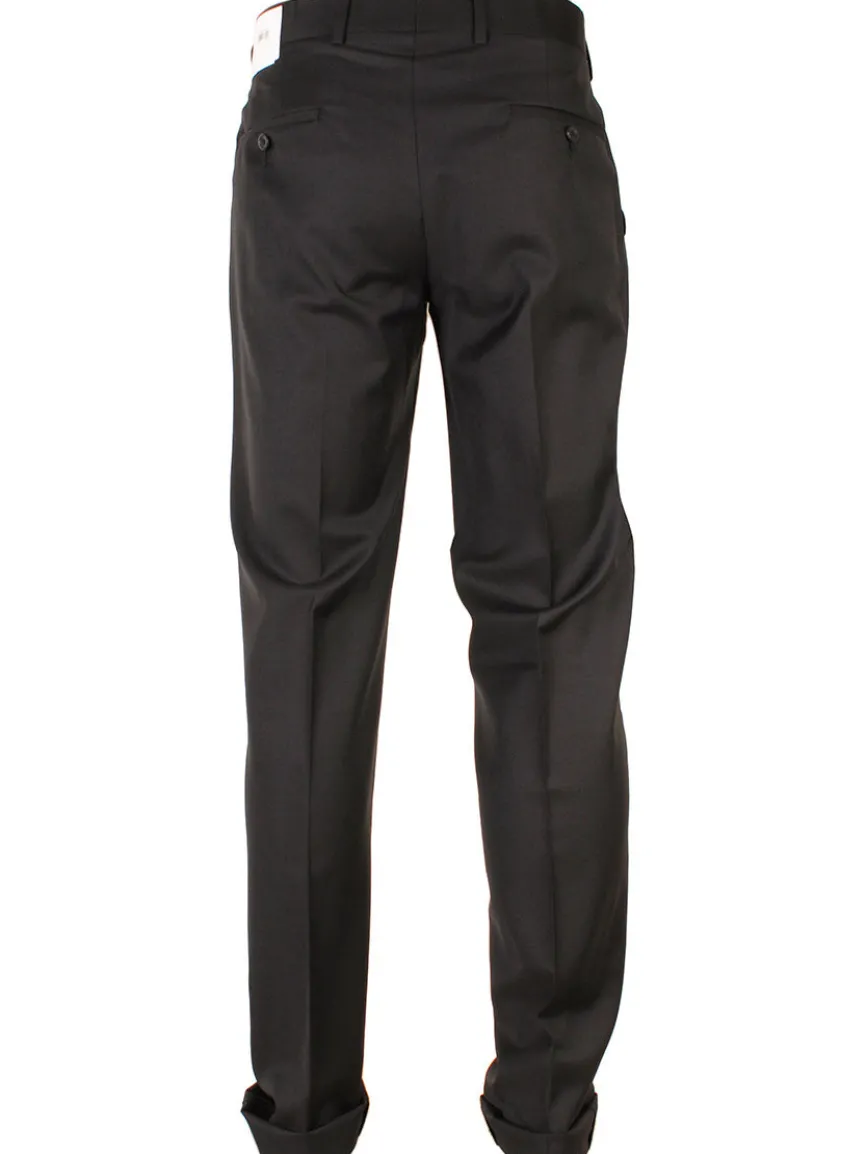 Larrimor's Collection Reda Super 130s Wool Trousers in Black