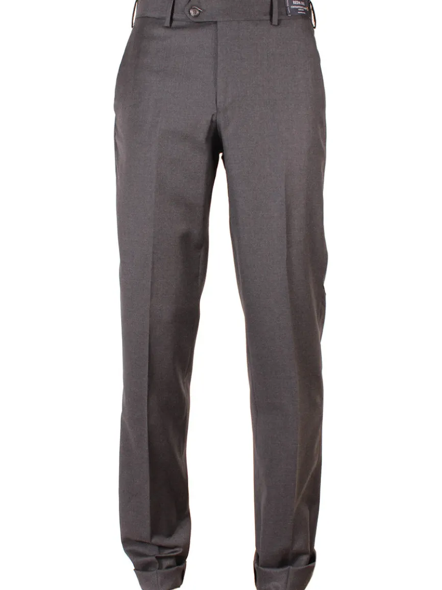 Larrimor's Collection Reda Super 130s Wool Trousers in Charcoal