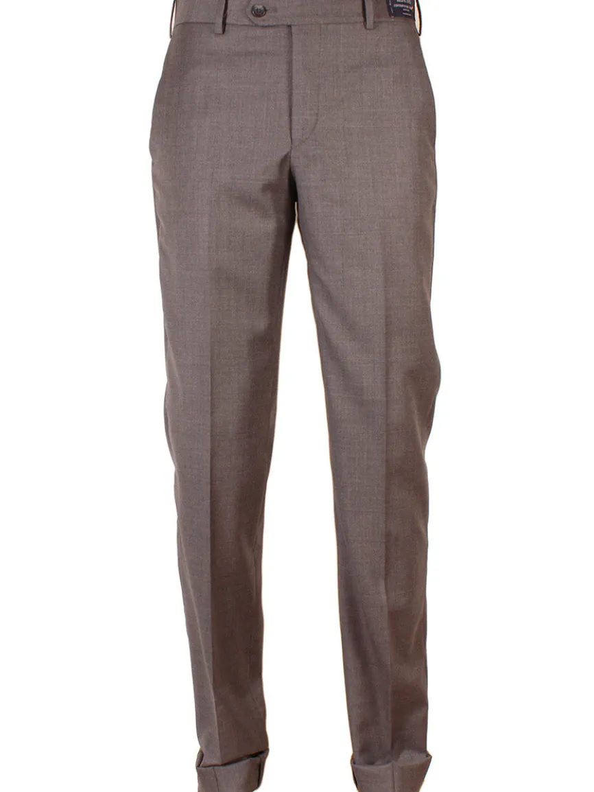 Larrimor's Collection Reda Super 130s Wool Trousers in Medium Grey