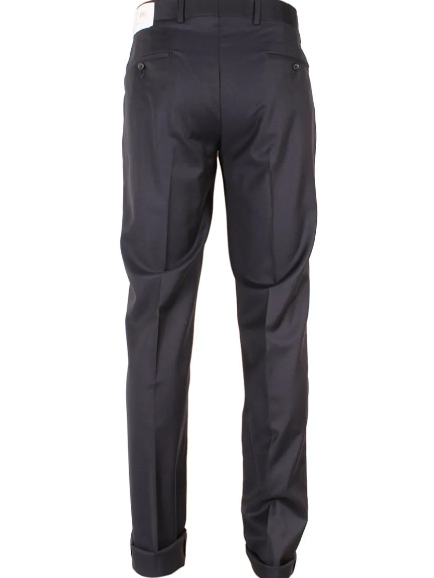 Larrimor's Collection Reda Super 130s Wool Trousers in Navy