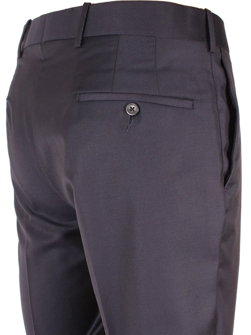 Larrimor's Collection Reda Super 130s Wool Trousers in Navy