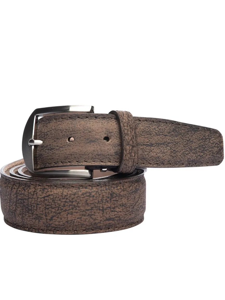 LEN Belts South African Buffalo Belt in Brown
