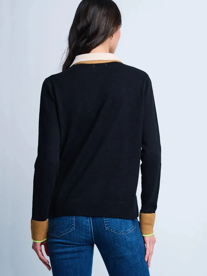 Lisa Todd Double Down Sweater in Black