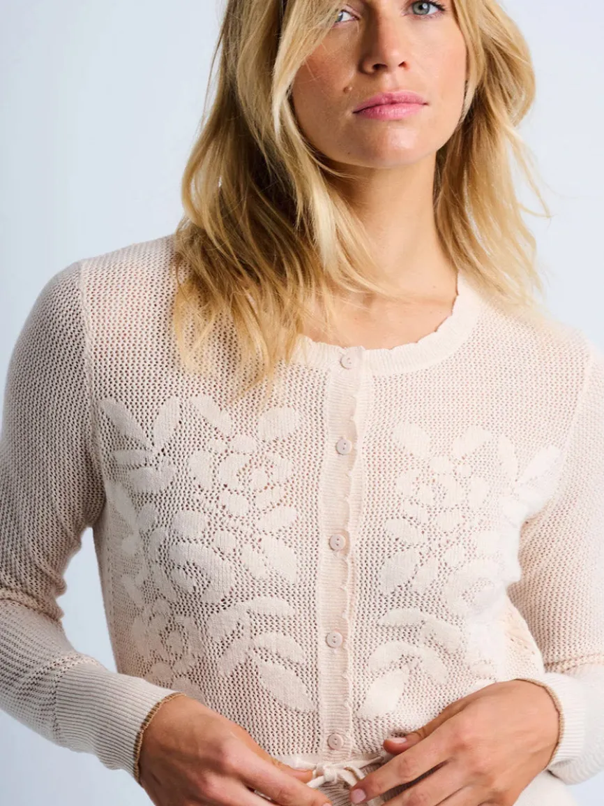 Lisa Todd Flirt Cardigan in Sheepskin