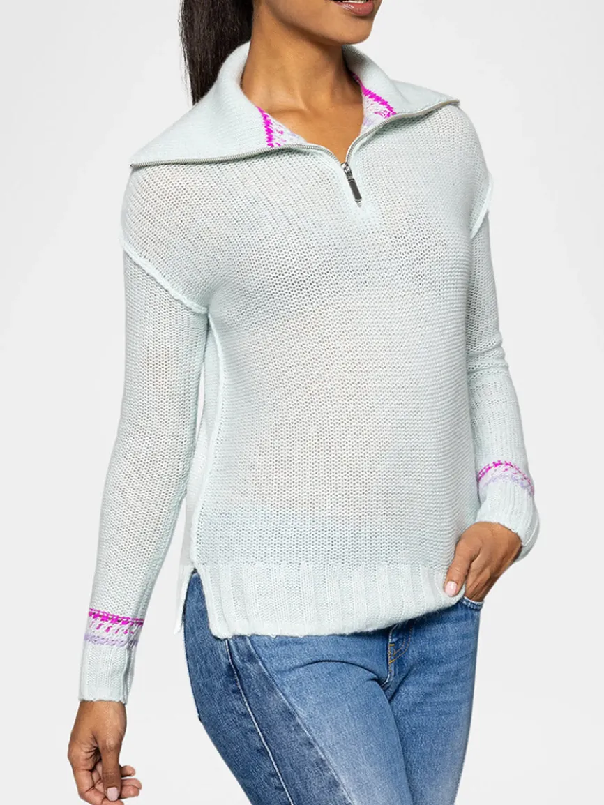 Lisa Todd Powder Posh Sweater in Barely Blue