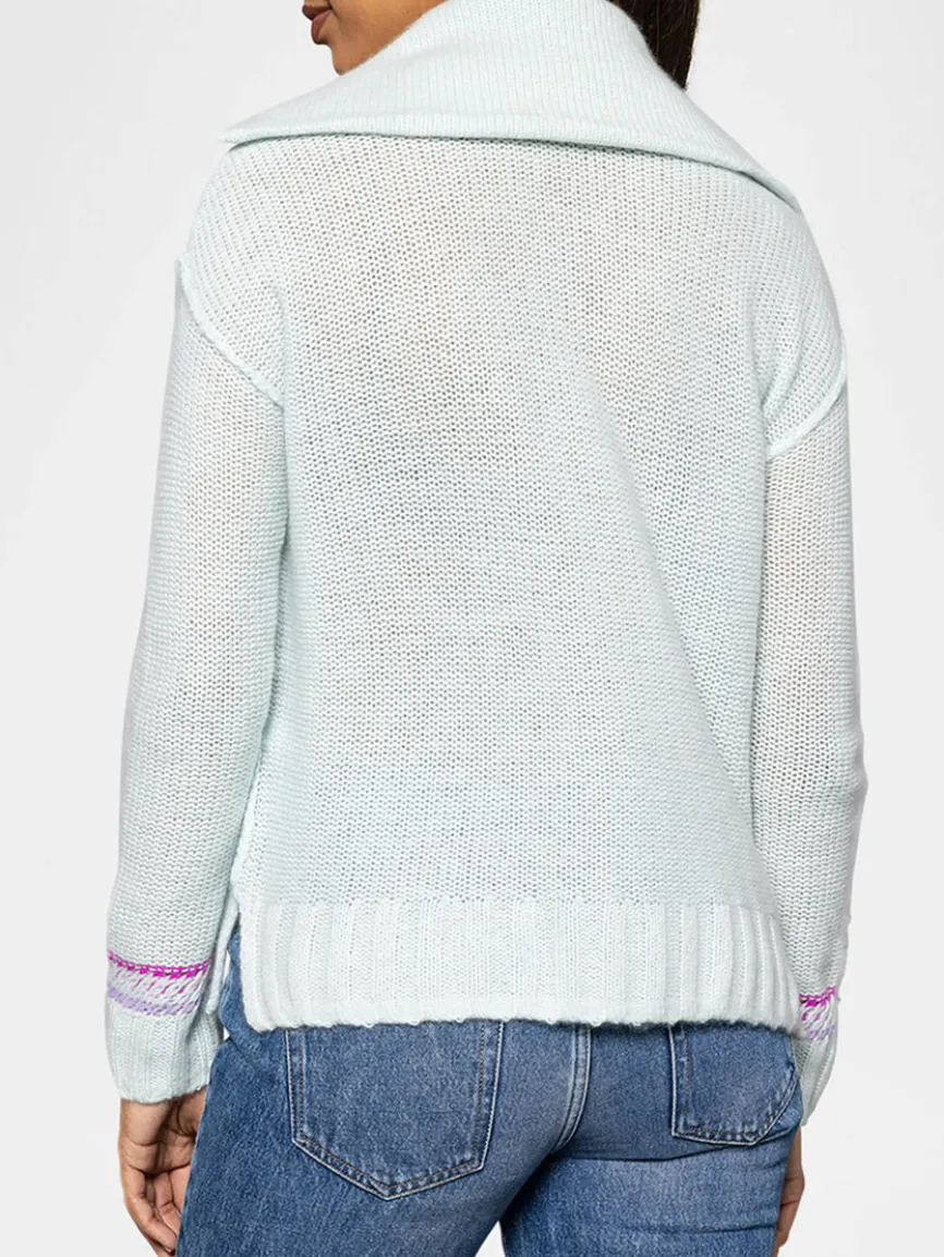 Lisa Todd Powder Posh Sweater in Barely Blue