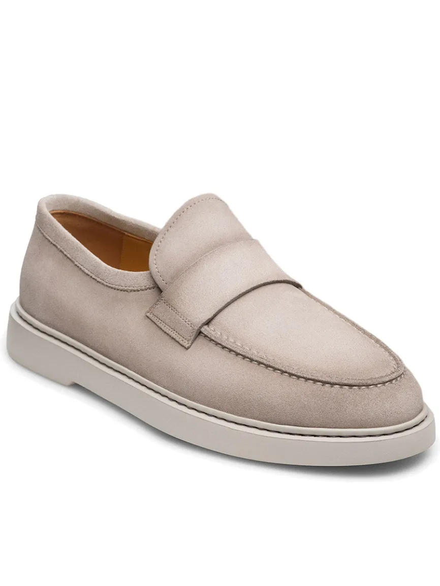 Magnanni Bandera in Bone Suede