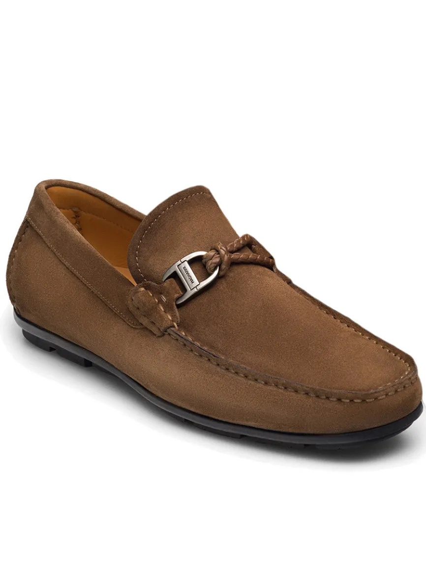 Magnanni Monterey Braid Bit in Taupe Suede