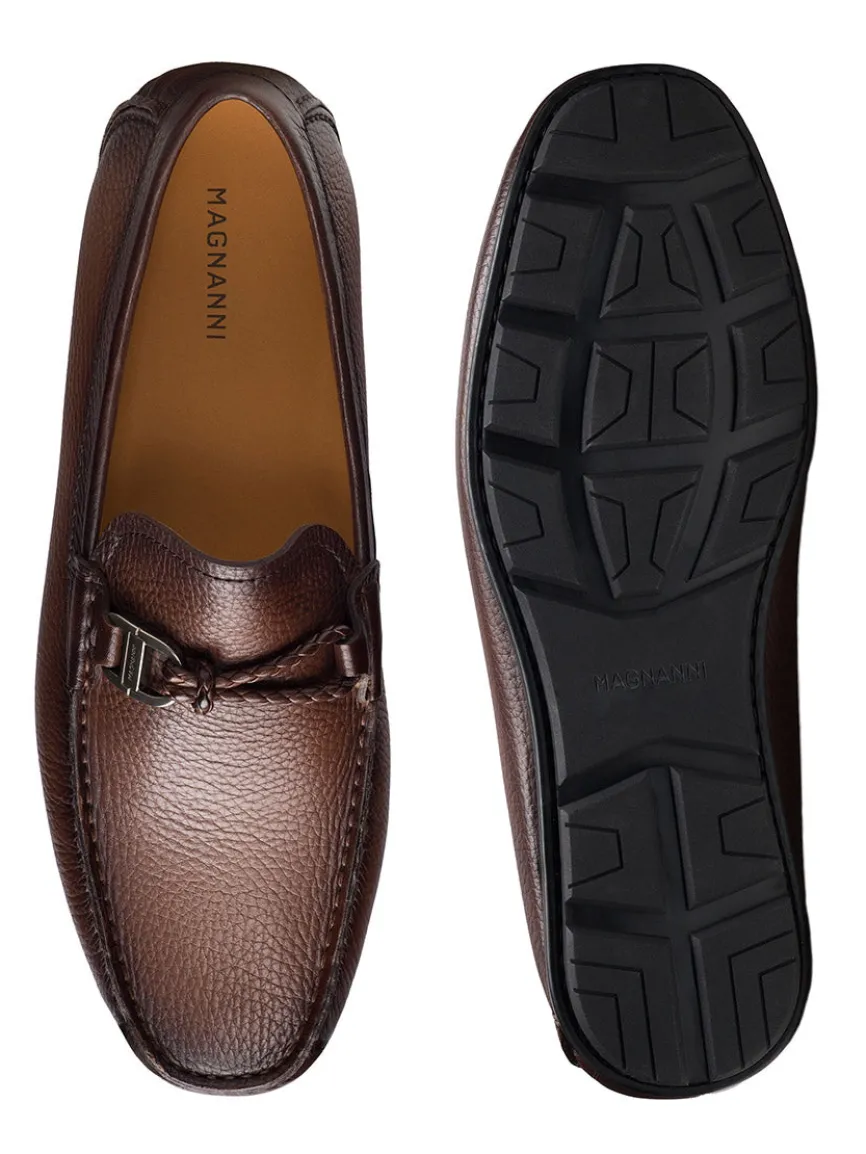 Magnanni Monterey Braid Bit in Tumbled Brown