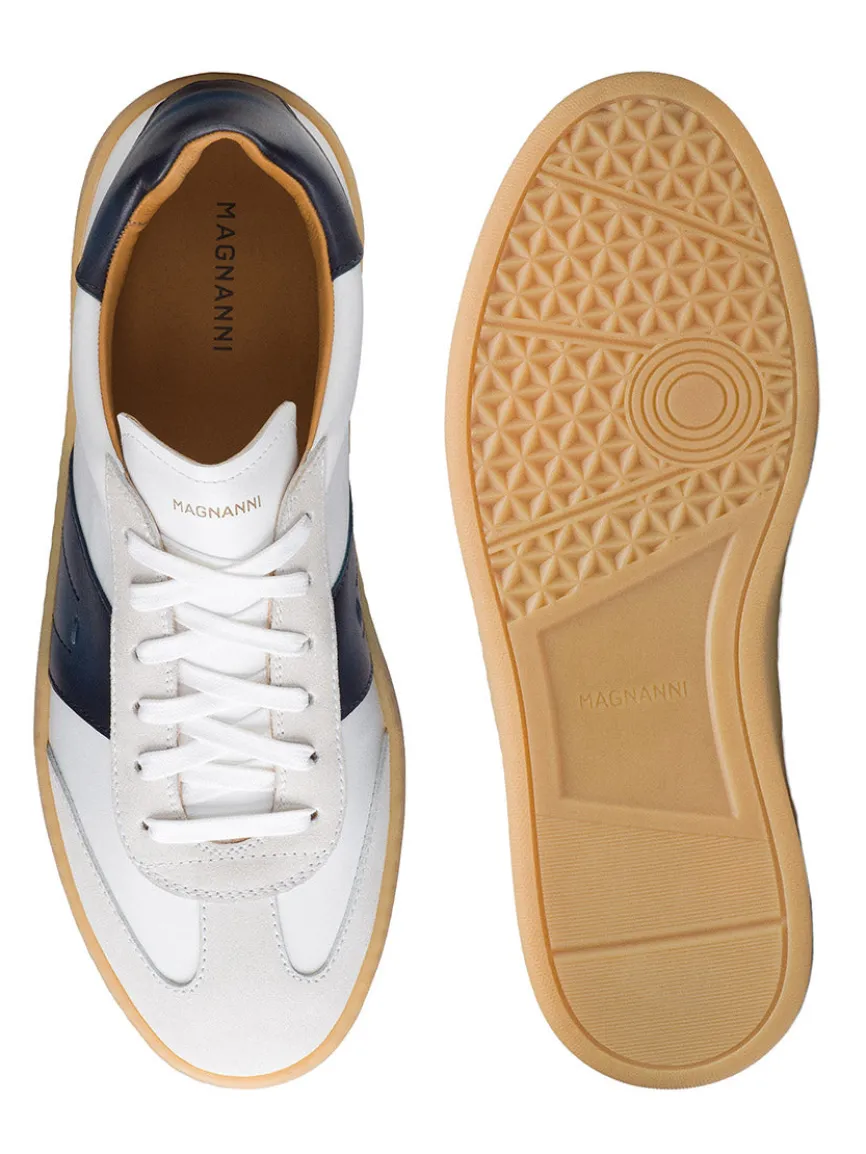 Magnanni Primera in White/Navy