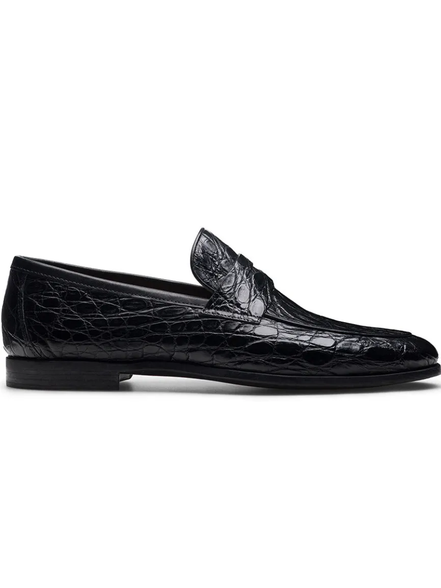 Magnanni Vicente Croc in Black