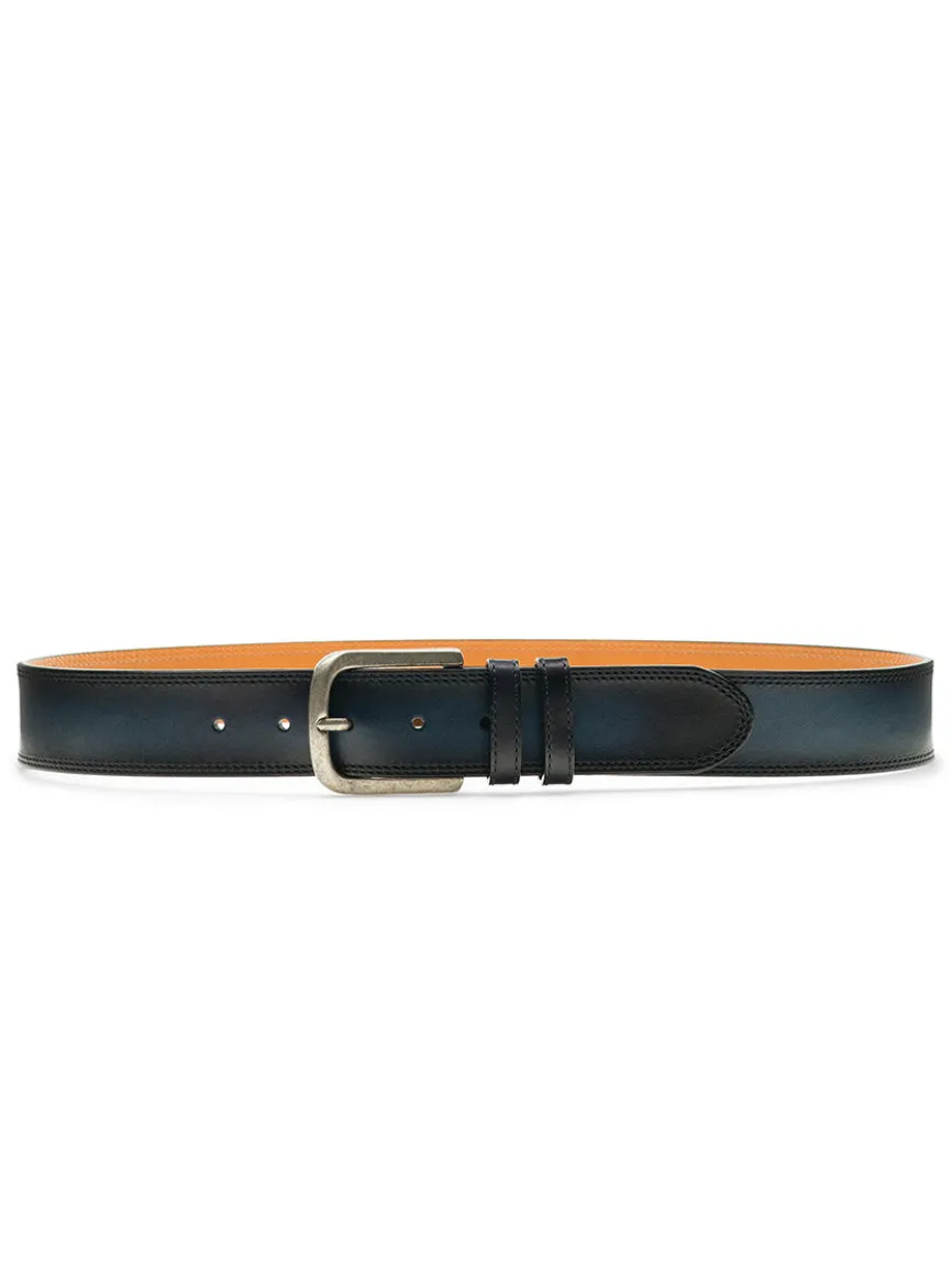 Magnanni Wayne Belt in Navy