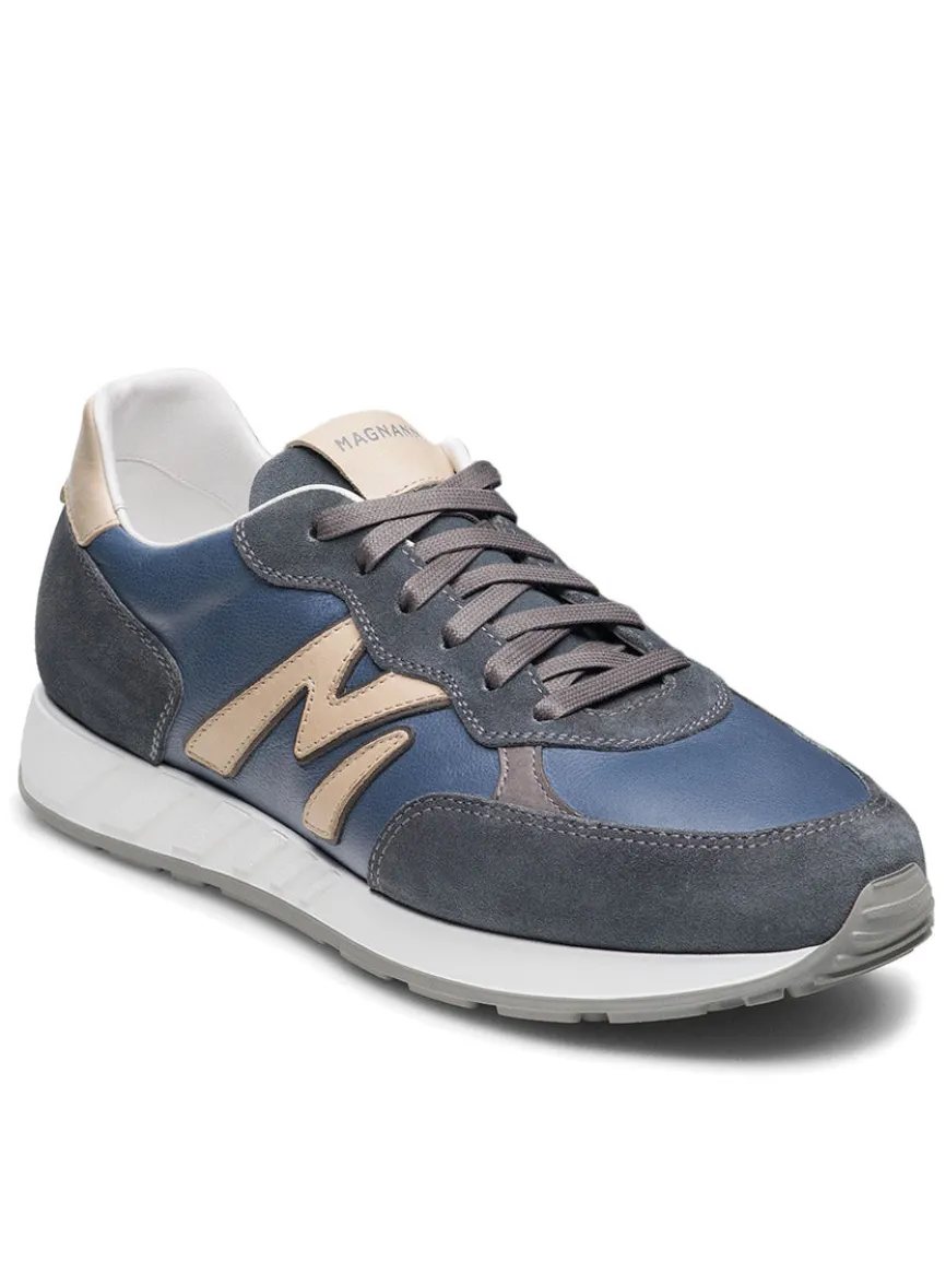 Magnanni Yoki in Indigo Suede/Cream