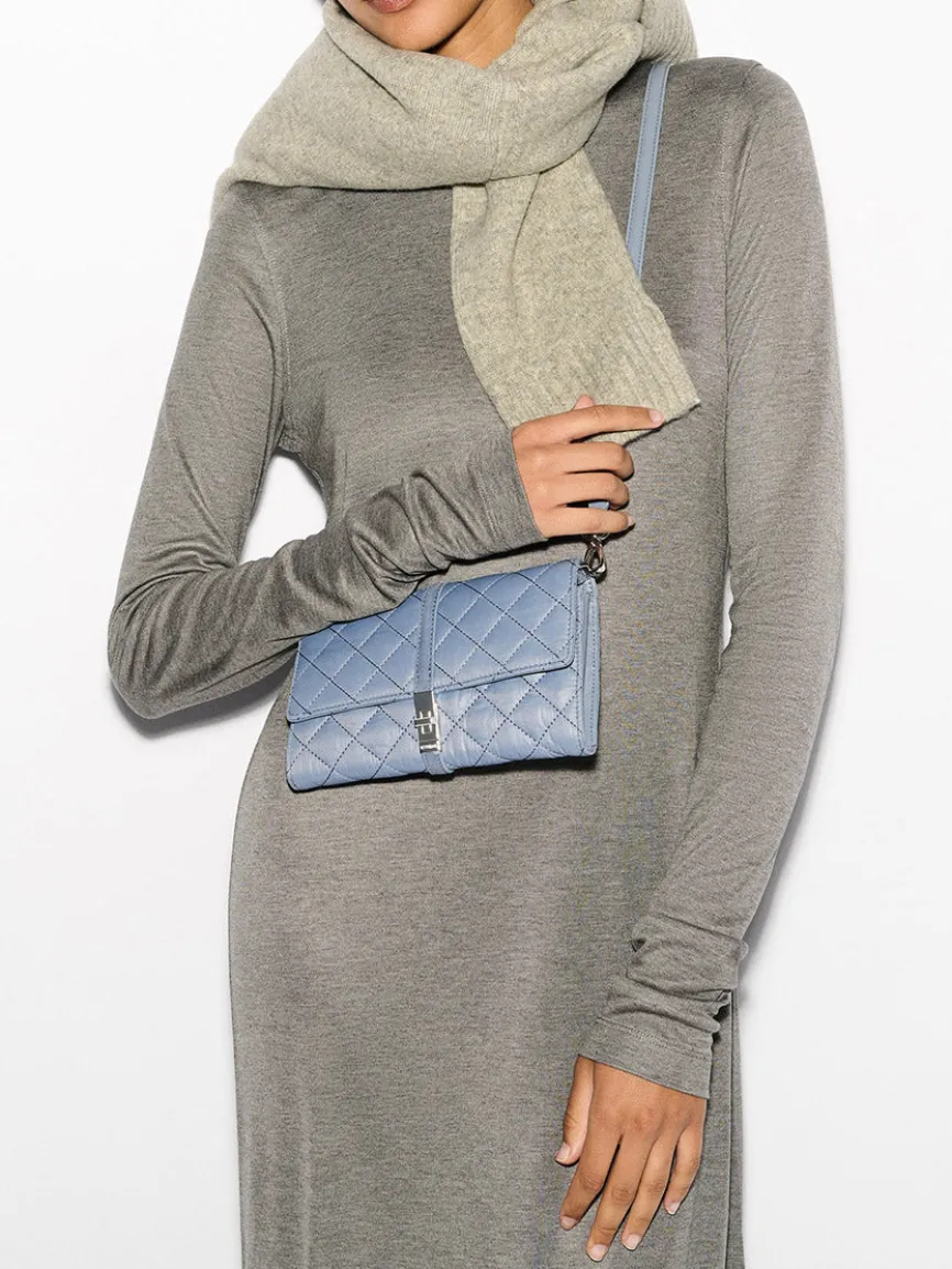 MZ Wallace Astor Convertible Crossbody in Stone Blue Oxford