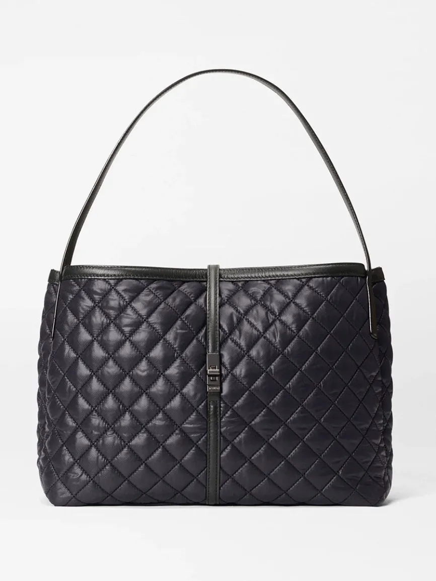 MZ Wallace Astor East West Tote in Black Oxford
