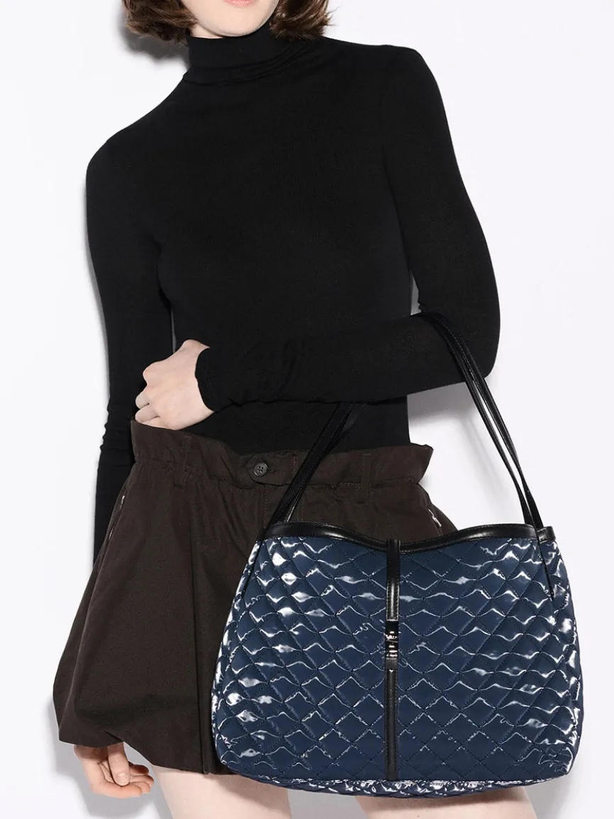 MZ Wallace Astor East West Tote in Ink Liquid Oxford