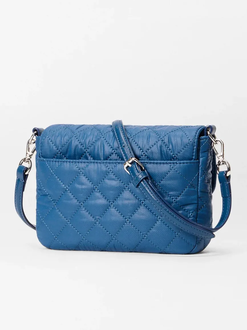 MZ Wallace Crosby Lock Small Crossbody in French Blue Oxford