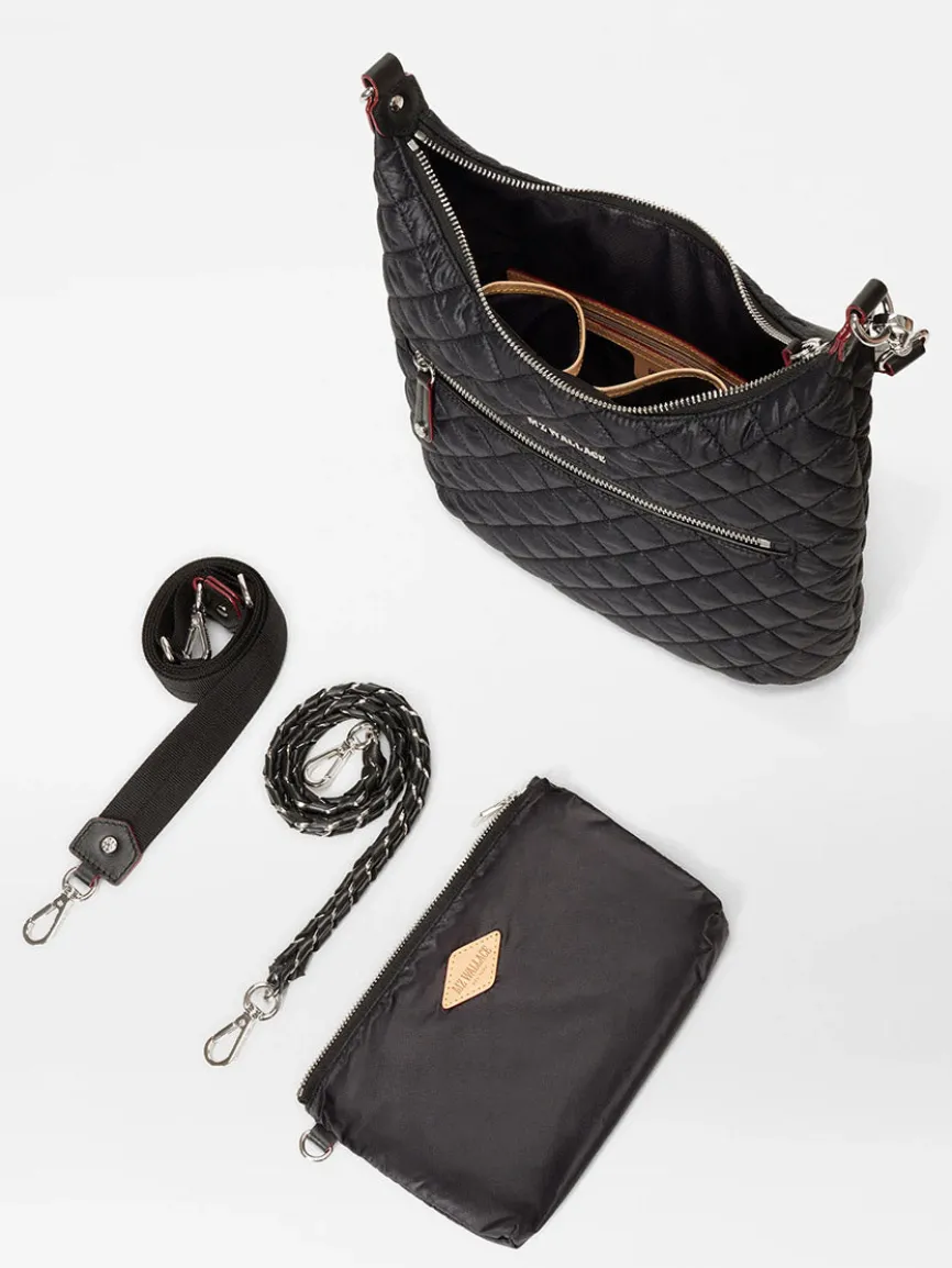 MZ Wallace Crosby Sienna in Black Oxford