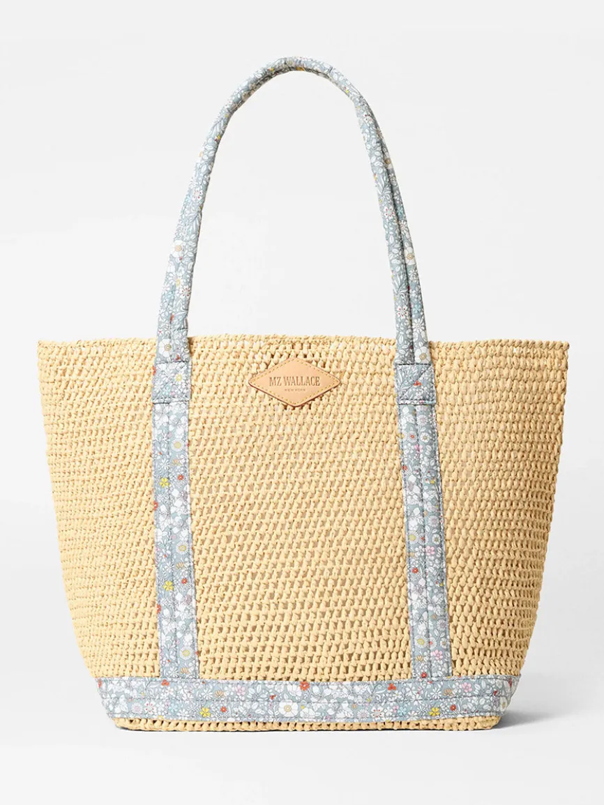 MZ Wallace Medium Crochet Tote in Crochet/June's Meadow Liberty Fabric