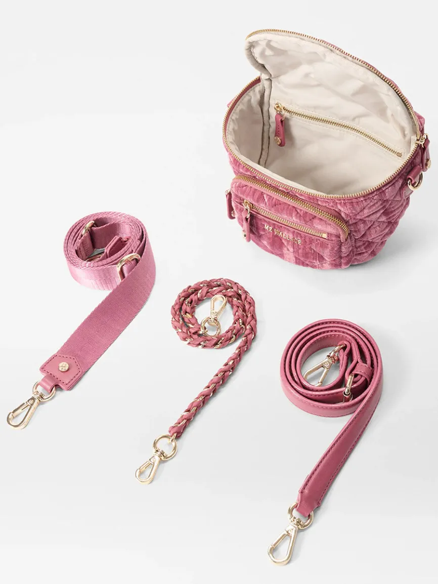 MZ Wallace Micro Crosby Crossbody Sling in Petal Velvet