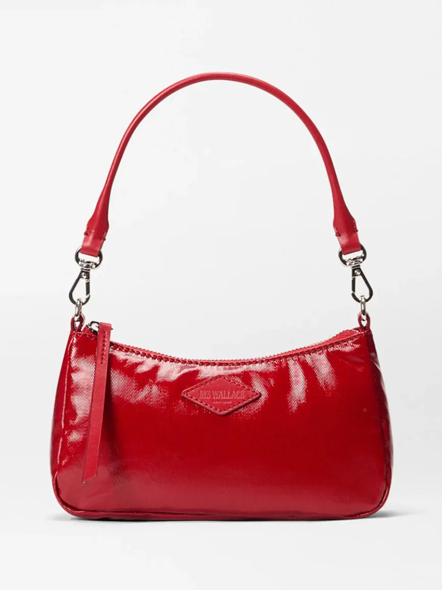 MZ Wallace Mini Chelsea Shoulder in Apple Gloss Bedford