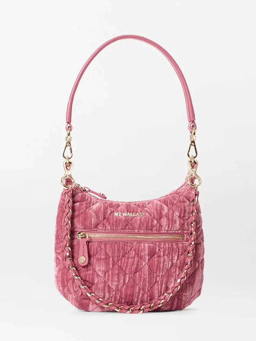 MZ Wallace Mini Crosby Sienna in Petal Velvet