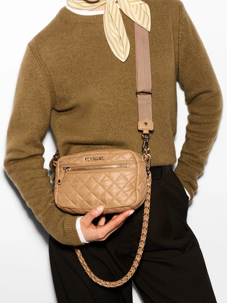 MZ Wallace Mini Crosby in Caramel Oxford